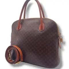 【美品】CELINE セリーヌ ハンドバッグ マカダム柄 PVC 2way