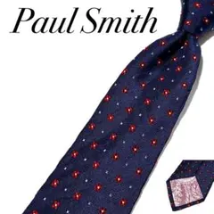 3766 ポールスミス ネクタイ 小紋柄 花柄