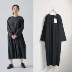 KELEN タックデザインワンピース HILA ブラック 25SS オケージョン