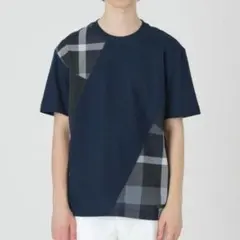【新品】ブラックレーベルクレストブリッジ　Tシャツ　L　紺　バーバリー　126