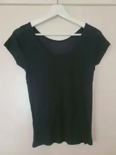 黒 ブラック 半袖 トップス