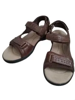 Clarks レディース コンフォートサンダル ブラウンのサムネイル