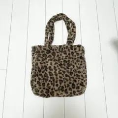 ヒョウ柄ファートートバッグ