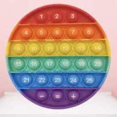 遊びながら数字が学べる❣️カラフル✨プッシュポップ　数字　スクイーズ　知育玩具