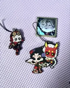 第五人格 IdentityV ラバーチャーム 缶バッジ 血の女王 機械技師 芸者