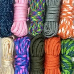 【現品】¥650 ❤️ パラコード ⑭ 〈4mm〉3m×10本 まとめ売り