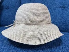 新品未使用 タグ付 田中帽子店 Gina ラフィア帽子 UK-H096 Sサイズ