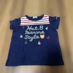 HOT BISCUITS MIKI HOUSE マリンTシャツ 紺のサムネイル