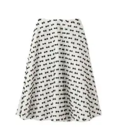 【美品】☆Viaggio Blue☆ビアッジョブルー☆リボン☆ジャガードスカートのサムネイル