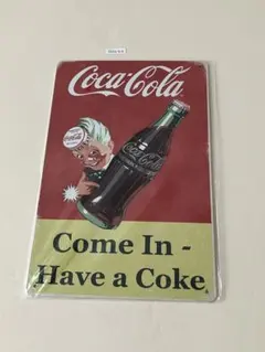 Coca-Cola コカ・コーラ アート ブリキ看板 昭和レトロ