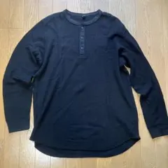 UNIQLO ブラック 七分袖カットソー XL