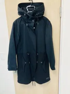 ★adidasオリジナルス　黒　中綿モッズコート　OT