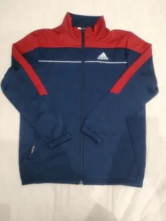 Adidas ジャージ ネイビー/レッド　フルジップアップ