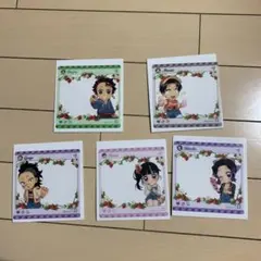 鬼滅の刃 ストロベリーフェスティバル SNS風 クリアカード　5種セット