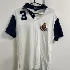 Polo by Ralph Lauren ポロシャツ M ホワイト/ネイビー