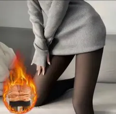 ①裏起毛タイツ 透け感タイツ 着圧タイツ 裏起毛 レディースタイツ