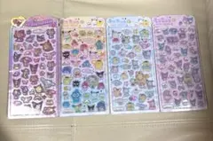 【正規品】サンリオキャラクターズ　うるちゅるポップシール　4枚セット