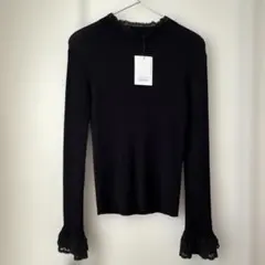 新品未使用　OHGA LACE KNIT ネイビー