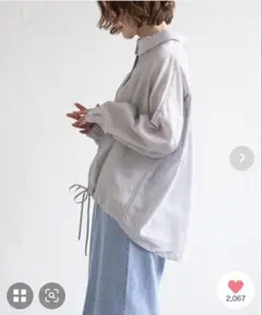 notch. 裾ドロストシャツ