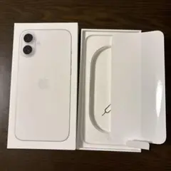 Apple iPhone 16Plus ホワイト 空箱