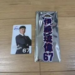 東京ヤクルトスワローズ 伊藤琉偉 ラメアクリルキーホルダー