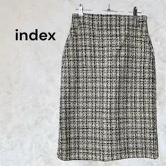 インデックス　index チェック柄 タイトスカート　Lサイズ