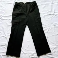 【処分価格】ピエールカルダン 黒 パンツ 11号 キラキラボタン 無地