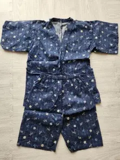 ☆美品☆　花柄浴衣スタイル上下セット 120cm