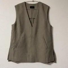 【green label relaxing】ブラウン　ベスト　ノースリーブ