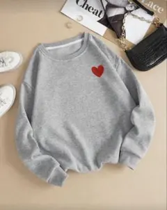 SHEIN グレートレーナー ⭐︎裏起毛⭐︎ハート サイズM ゆったり