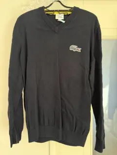 Lacoste Vネックニット セーター ネイビー
