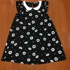 オリーブデオリーブ 襟付き花柄ワンピース