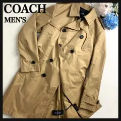 【極美品】COACH コーチ トレンチコート ベルト付き ベージュ M