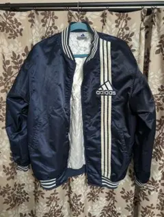 90s adidas ネイビー ジャンパー M-L