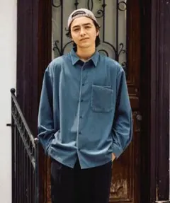 【新品/M】niko and... フェードコーデュロイシャツ 579953