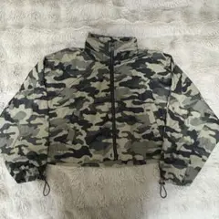 ZARA 迷彩 クロップドジャンパー