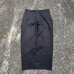 90s NIKE GOLF ナイキゴルフ ワイド チノパン ブラック ダブル