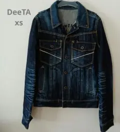 美品DeeTA ダークブルー デニムジャケット XS