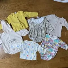 女の子70〜80cmベビー服セット 6点