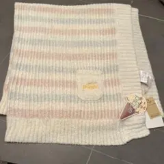 【新品未使用】gelato pique ブランケット ホワイト・ピンク　膝掛け