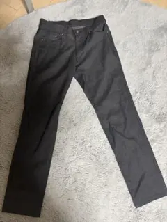 ダークグレー スリムフィット パンツ S