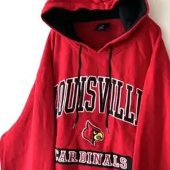 コロッセウム ルイスビル カーディナルズ 刺繍 パーカー 2XL レッド赤古着