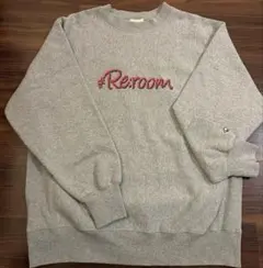 【美品】#Re:room ロゴスウェット グレー 裏起毛