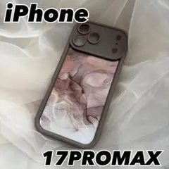 iPhoneケース　大理石模様デザイン　17promax ソフトケース