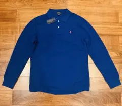ポロラルフローレン 長袖ポロシャツ メンズ M ブルー 新品タグ付 ポ