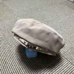 ベルト付き キャスケット ベージュ