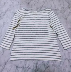 カットソーSサイズ・ストライプTシャツ・アースミュージック＆エコロジー