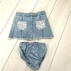 ZARA デニム ミニスカート 女の子 104センチ