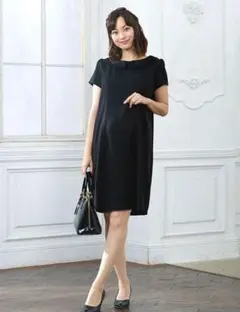 スイートマミー マタニティ　Aラインフォーマル授乳ワンピース