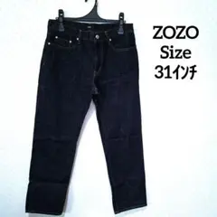 ZOZOダークブルー ストレートデニム
